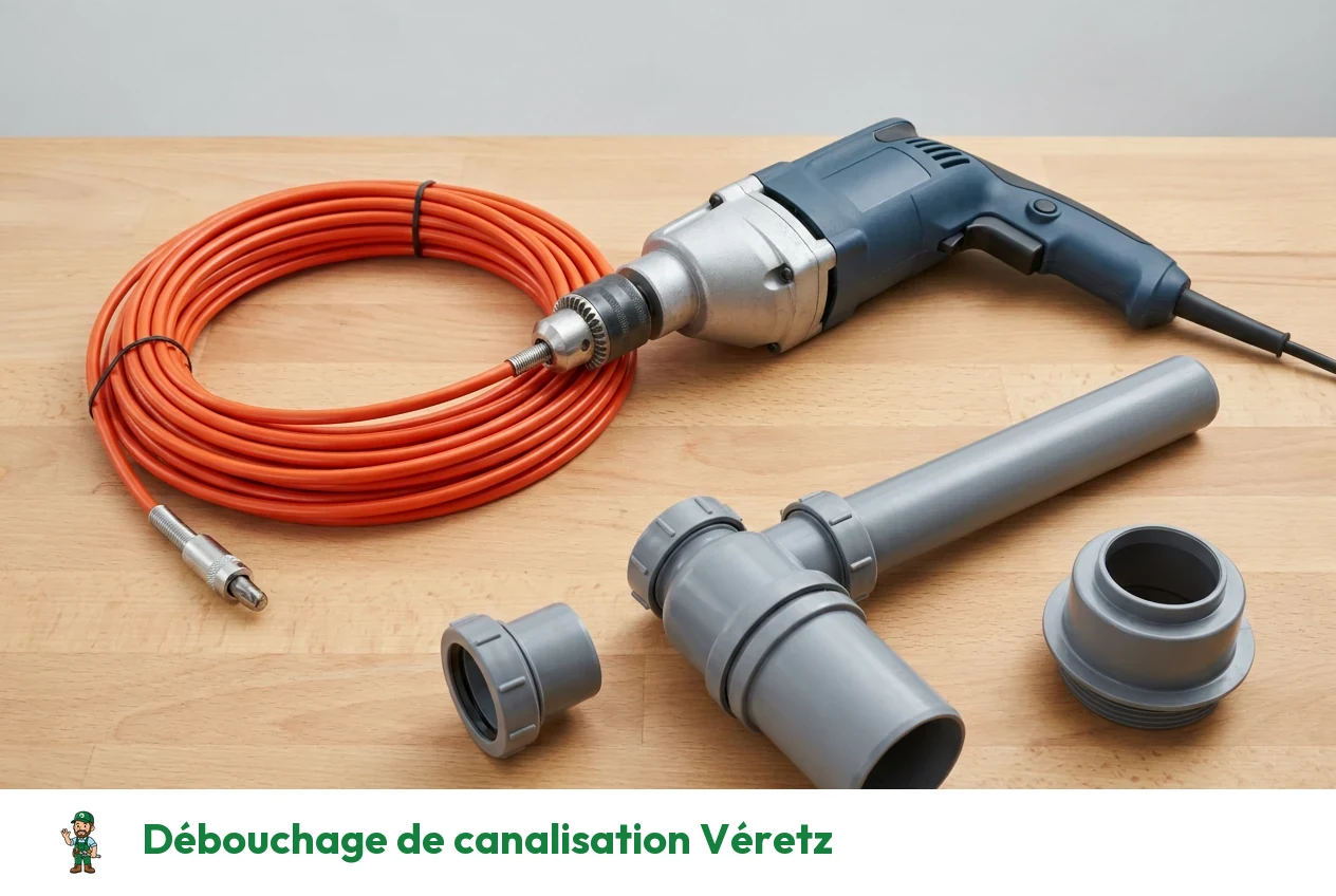 Débouchage de canalisation à Véretz