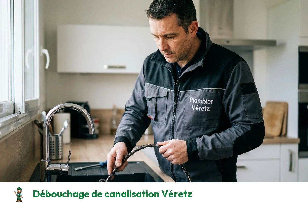 Débouchage de canalisation à Véretz