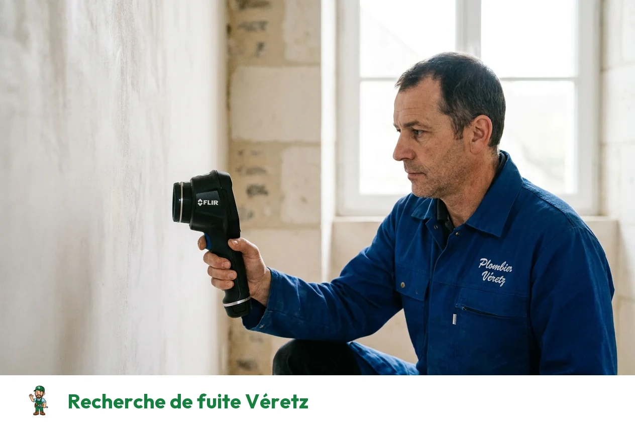 Recherche de fuite à Véretz
