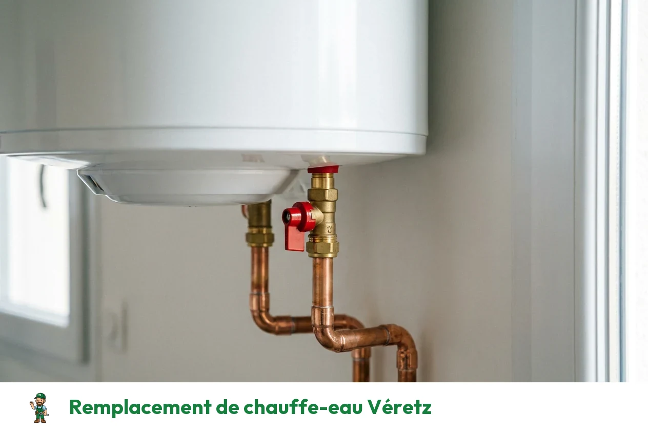 Remplacement de chauffe-eau à Véretz