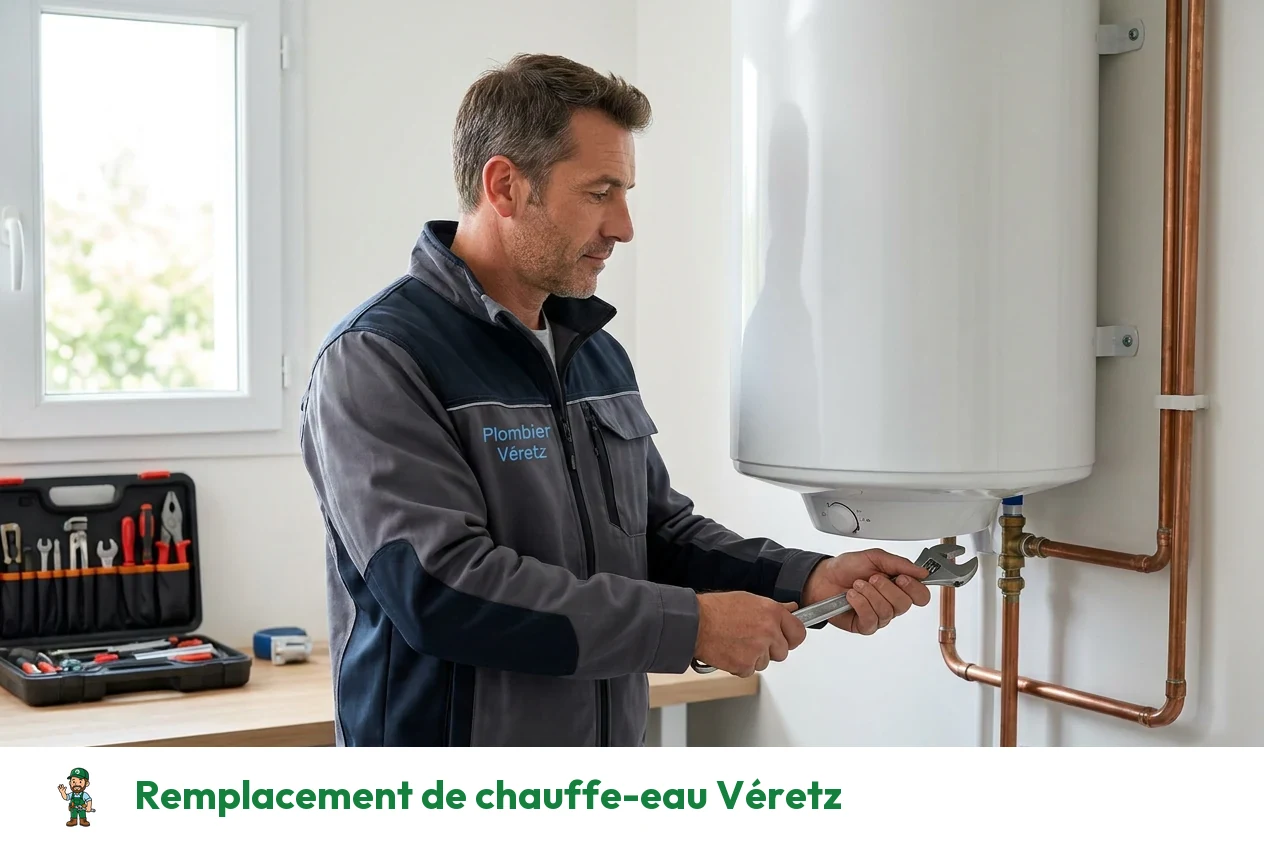 Remplacement de chauffe-eau à Véretz