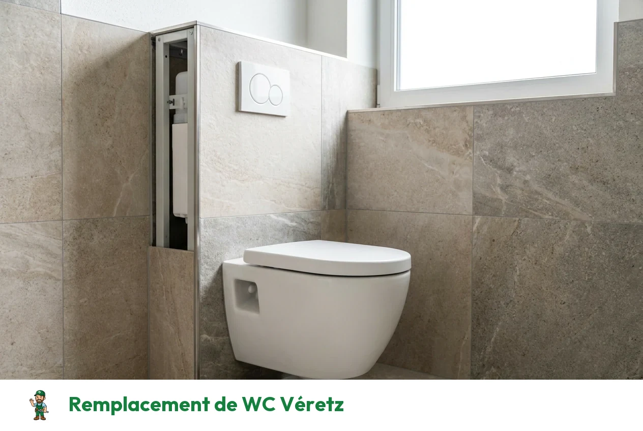 Remplacement de WC à Véretz