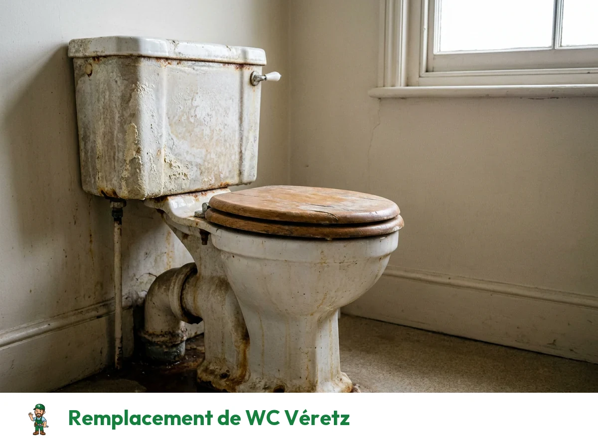 Remplacement de WC à Véretz