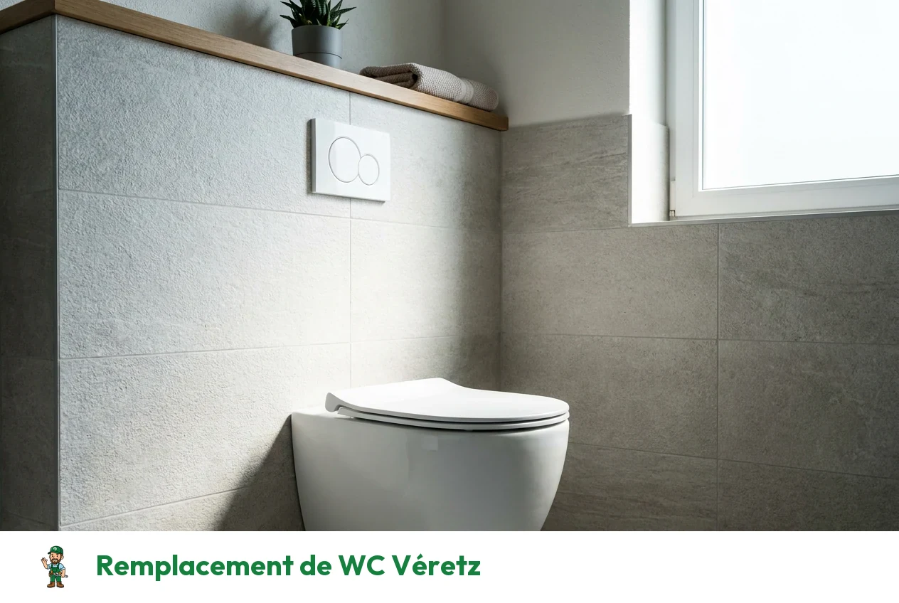 Remplacement de WC à Véretz