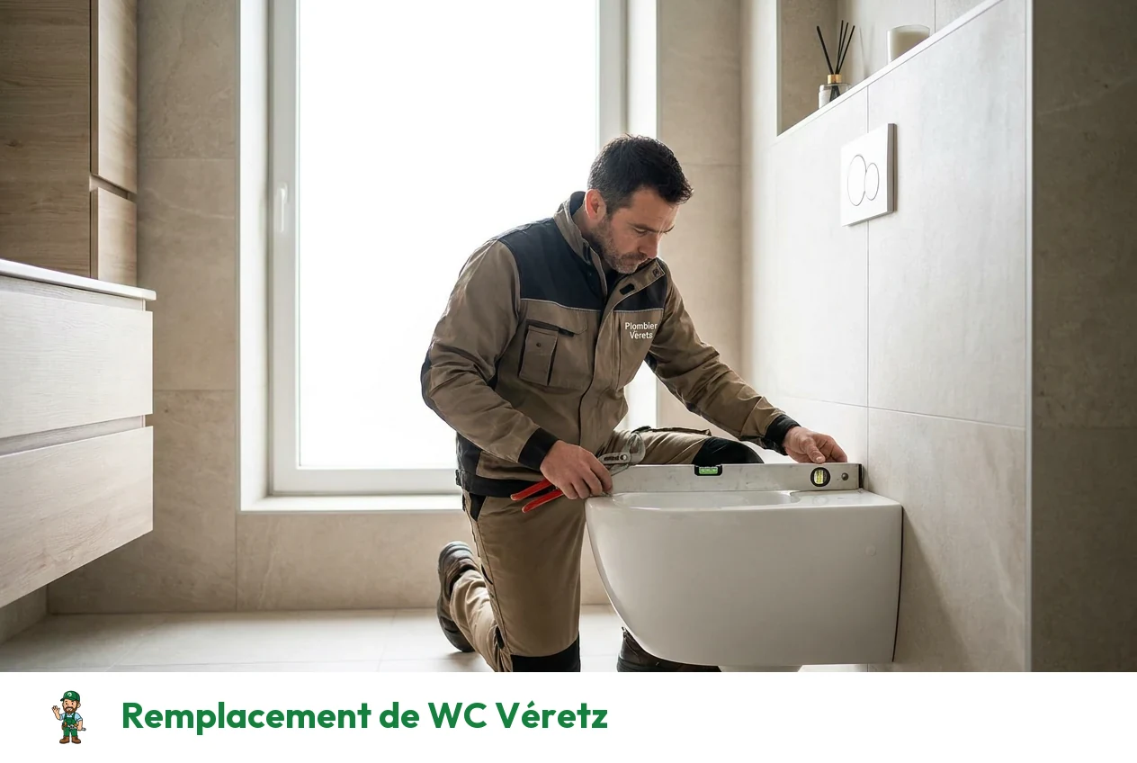Remplacement de WC à Véretz